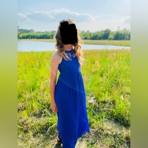Navy Blue Size 10 (Junior) Girl Dress